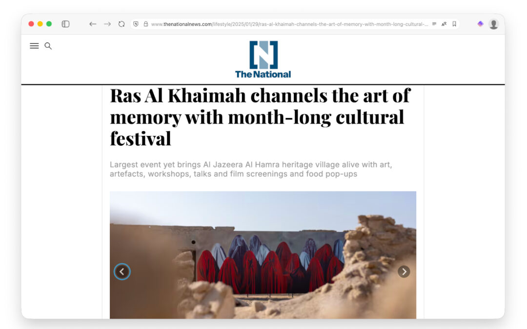 Ras Al Khaimah channels the art of memory with month-long cultural festival