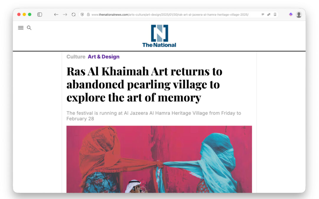 Ras Al Khaimah Art returns to abandoned pearling village to explore the art of memory