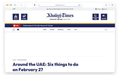 Around the UAE: Six things to do on February 27