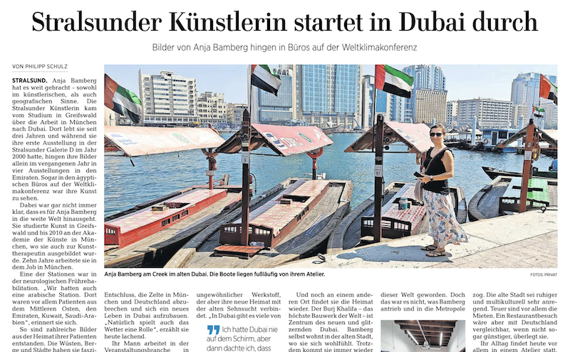 Stralsunder Künstlerin startet in Dubai durch